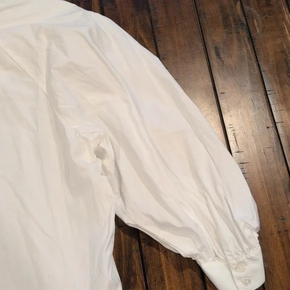 Frame Ruched Cali Popover Blouse - Picture 10 of 10